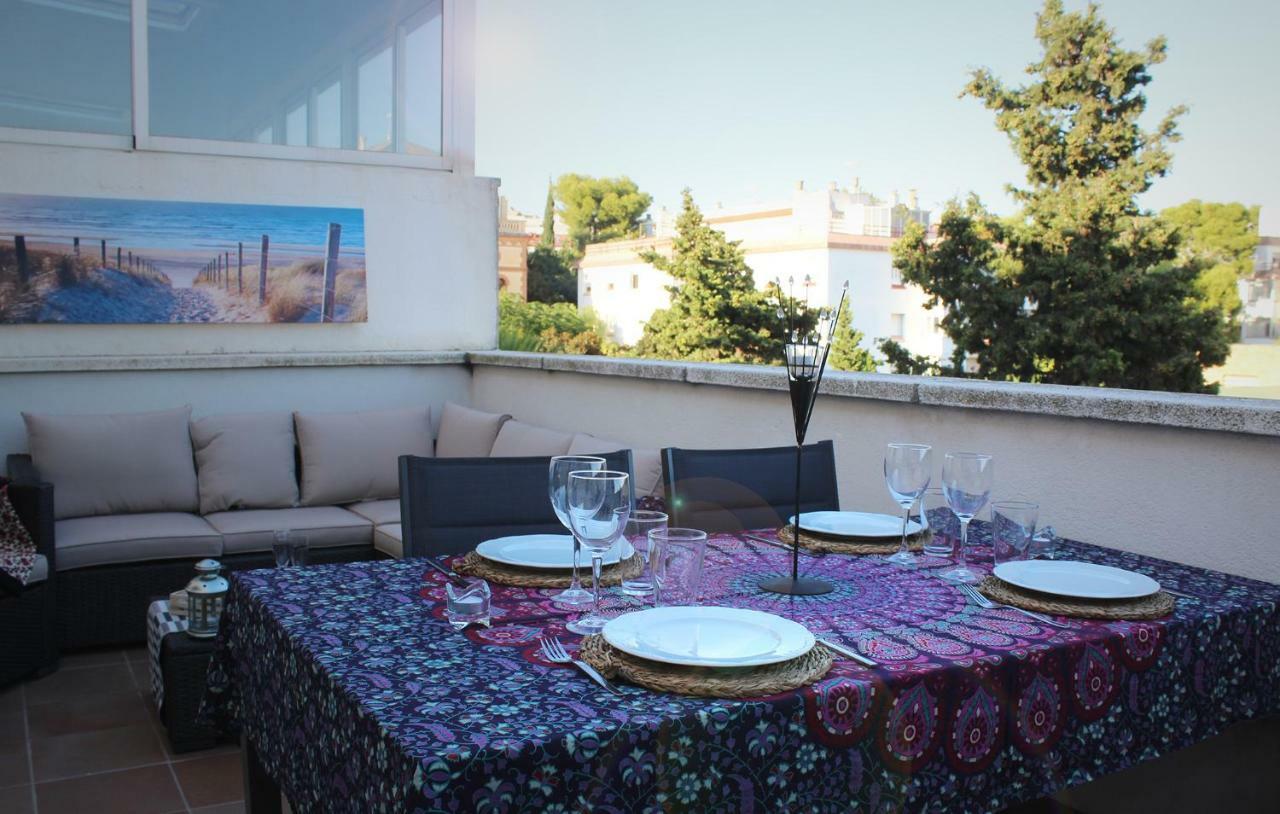 Sitges Ático 2 min a Playa San Sebastían Apartment Bagian luar foto